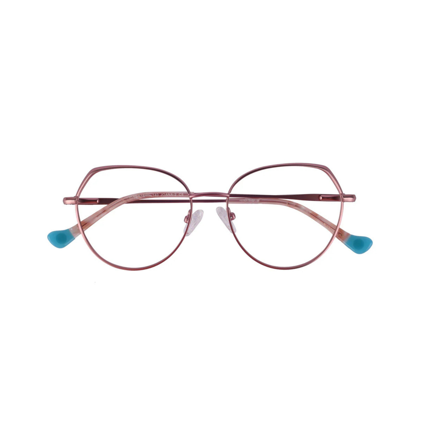 Joana 2 Rose Pink/C5 designer square optical frame with lightweight full-rim construction and modern everyday styling.