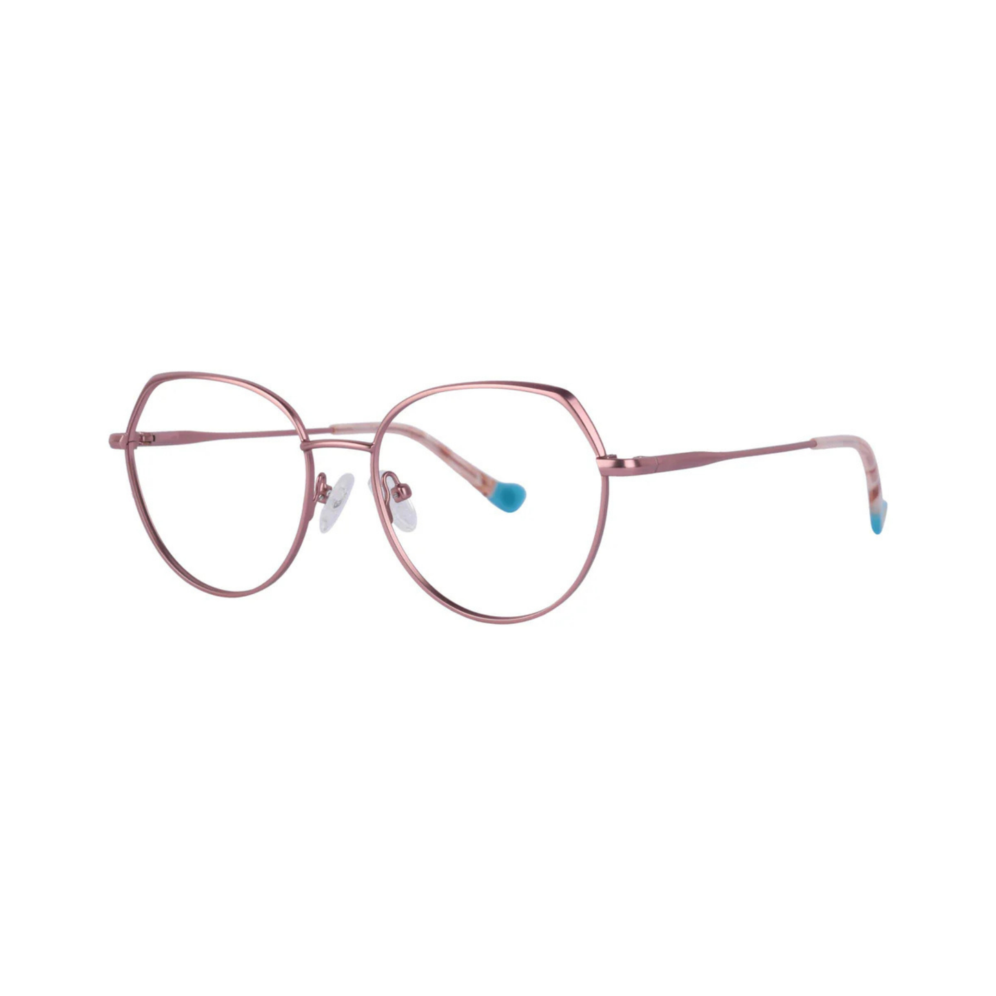 Joana 2 Rose Pink/C5 designer square optical frame with lightweight full-rim construction and modern everyday styling.