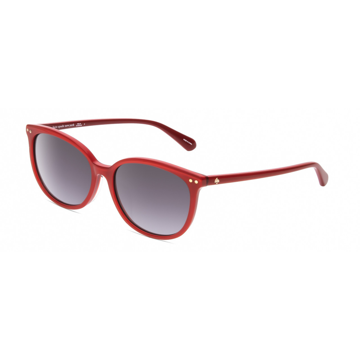 Kate Spade Alina women's round acetate sunglasses with premium full-rim design and UV-protective lenses.