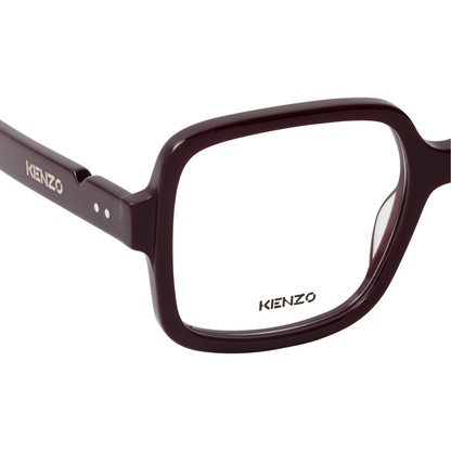 Kenzo KZ50123I womens acetate big square optical frame hinge construction detail
