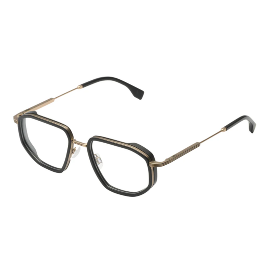 WhiteBlackGold Komono Axel 50 unisex optical frame with bold geometric full rim design