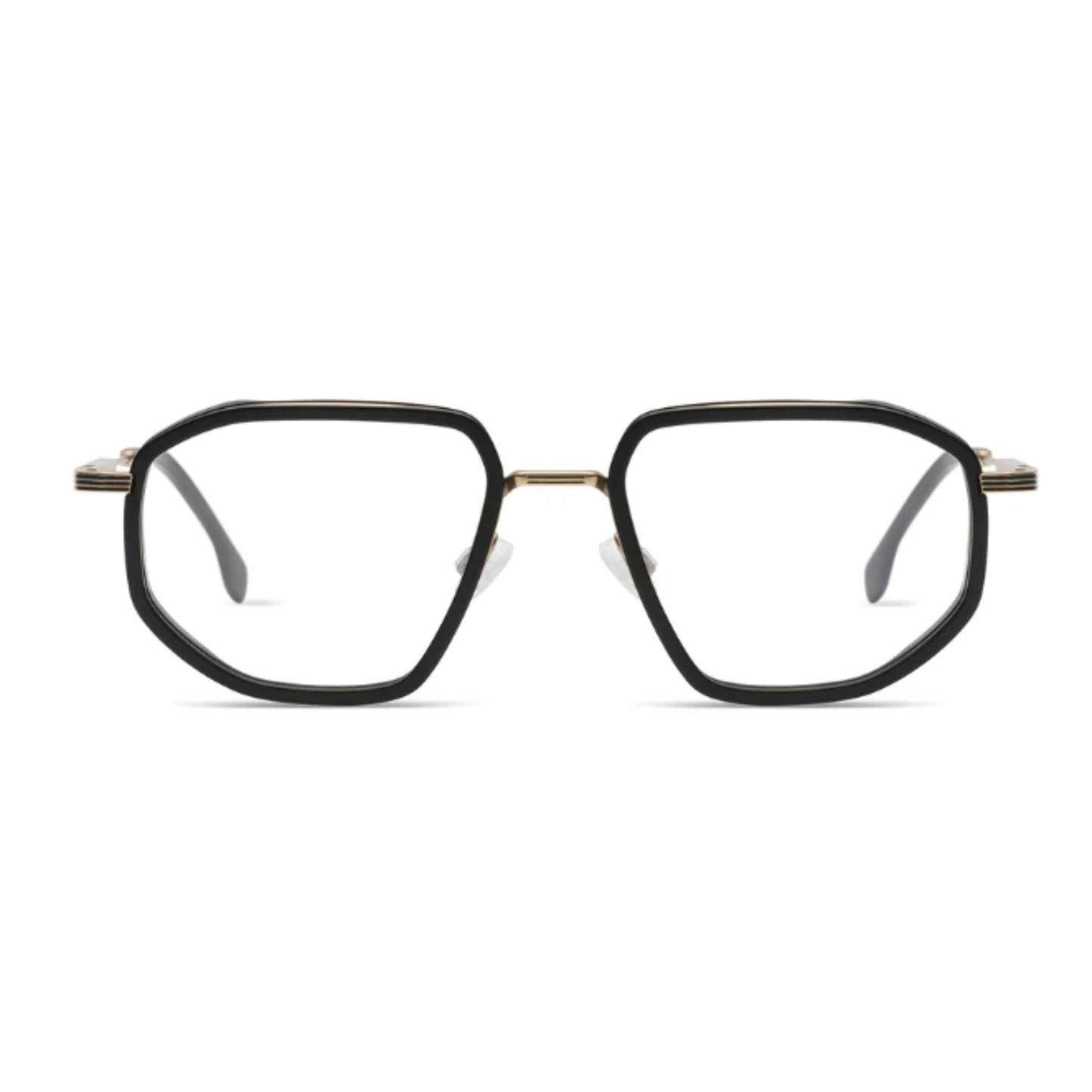 WhiteBlackGold Komono Axel 50 unisex optical frame with bold geometric full rim design