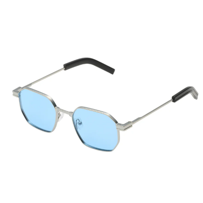 SilverBlack Komono percy unisex sunglasses with oversized premium full rim frame