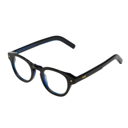BlackSpace Komono Riley round unisex eyeglasses with modern minimalist optical frame