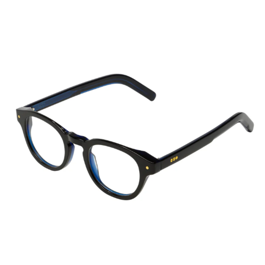 BlackSpace Komono Riley round unisex eyeglasses with modern minimalist optical frame