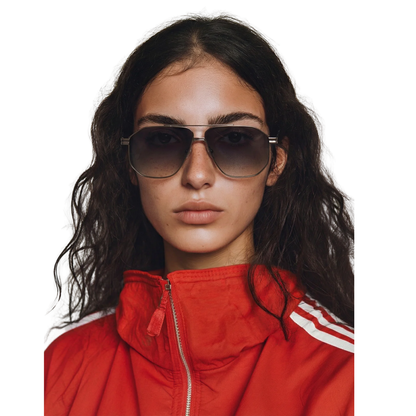 RONNY GUN FRESH GREEN 60 Komono Ronny 60 Gunfresh unisex sunglasses with oversized premium full rim frame