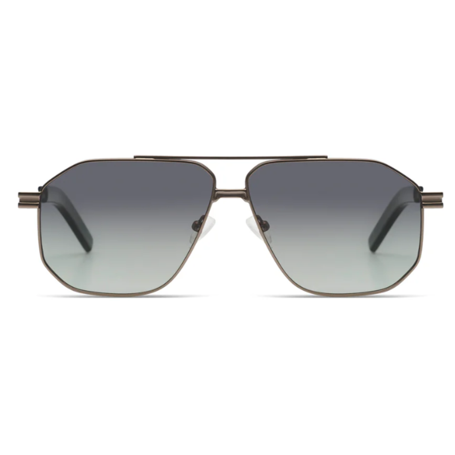 Ronny Gun Fresh Green Komono Ronny 60 Gunfresh unisex sunglasses with oversized premium full rim frame