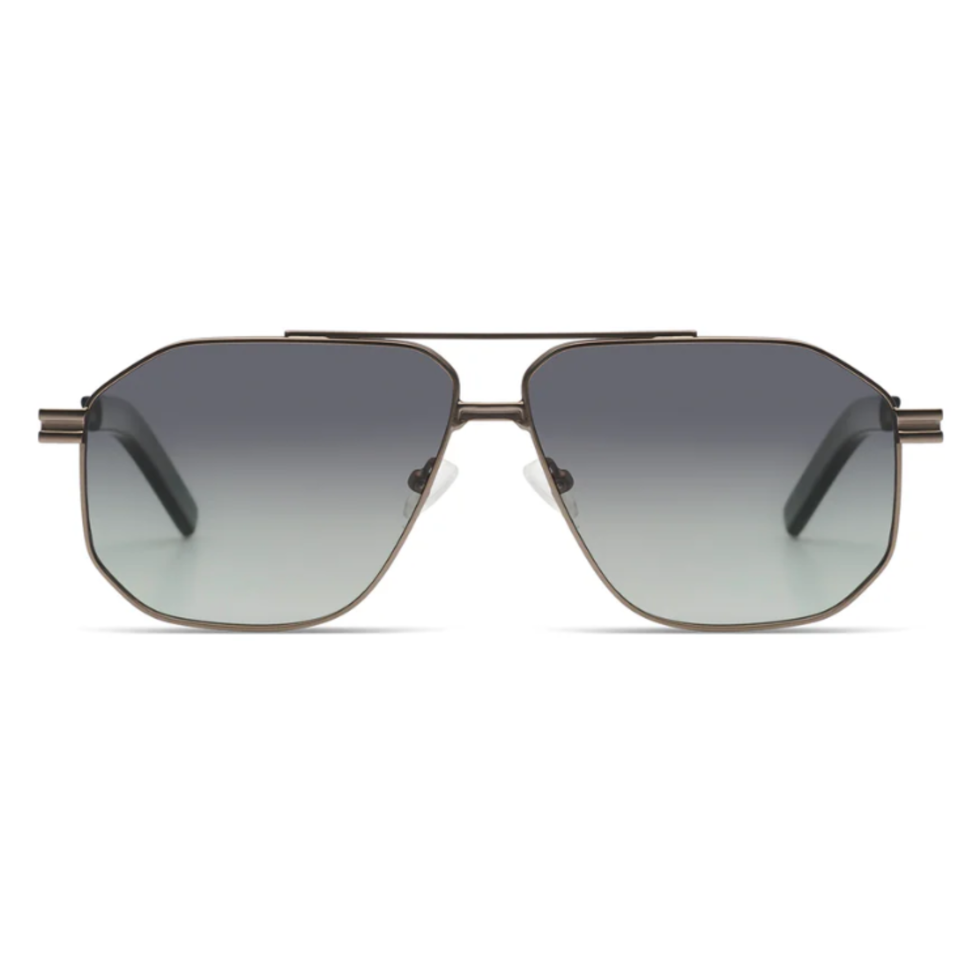 Ronny Gun Fresh Green Komono Ronny 60 Gunfresh unisex sunglasses with oversized premium full rim frame