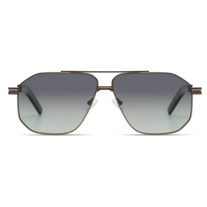 Ronny Gun Fresh Green Komono Ronny 60 Gunfresh unisex sunglasses with oversized premium full rim frame