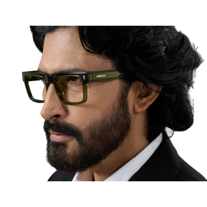 KyotoForestGreen Kyoto FR rectangle optical frame for unisex wear
