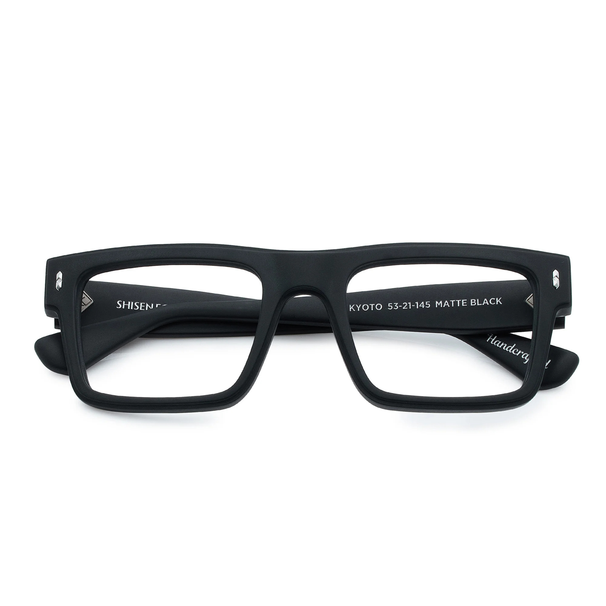 KyotoMatteBlack Kyoto FR rectangle optical frame for unisex wear