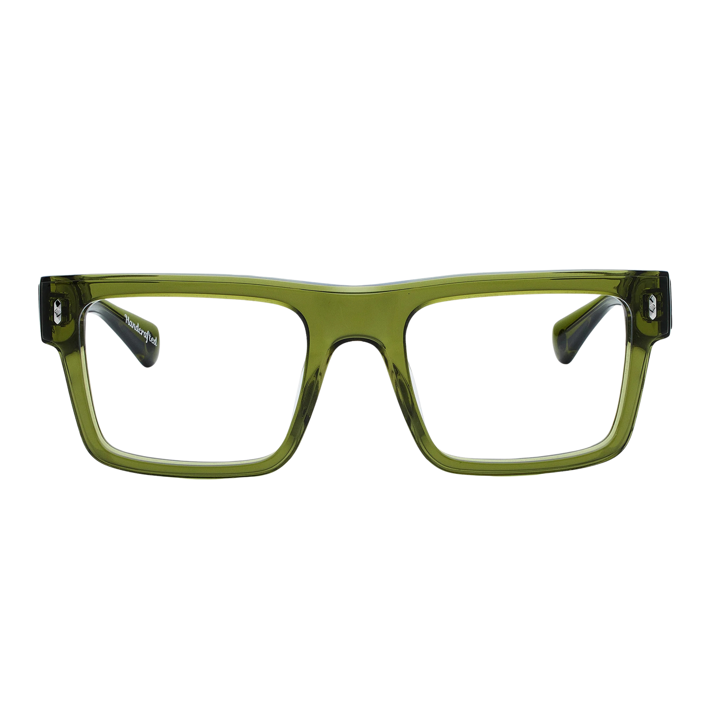 KyotoForestGreen Kyoto FR rectangle optical frame for unisex wear