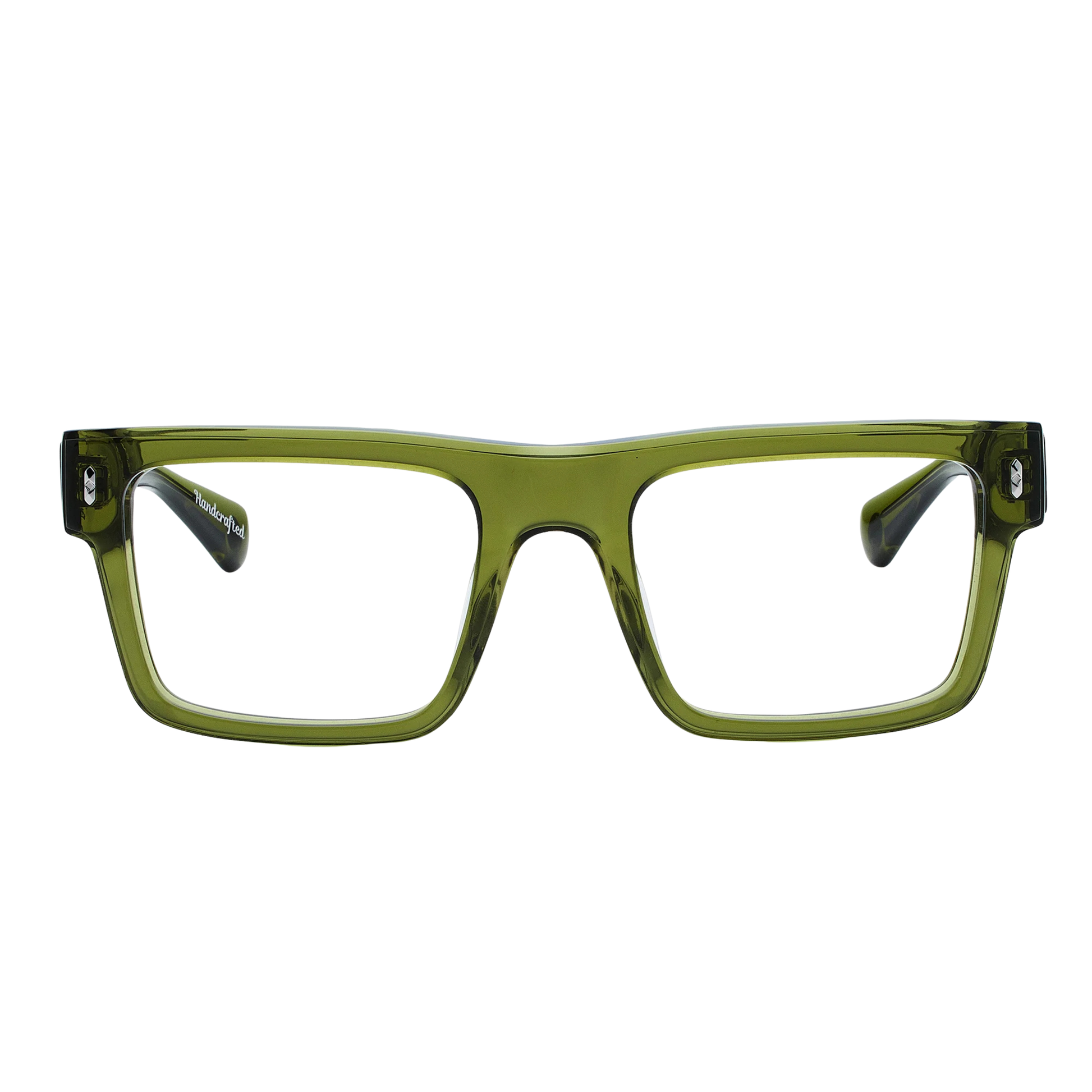 KyotoForestGreen Kyoto FR rectangle optical frame for unisex wear