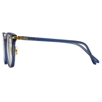 Linda Farrow LF91A Hopkin Navy Square Acetate Eyeglasses Frame