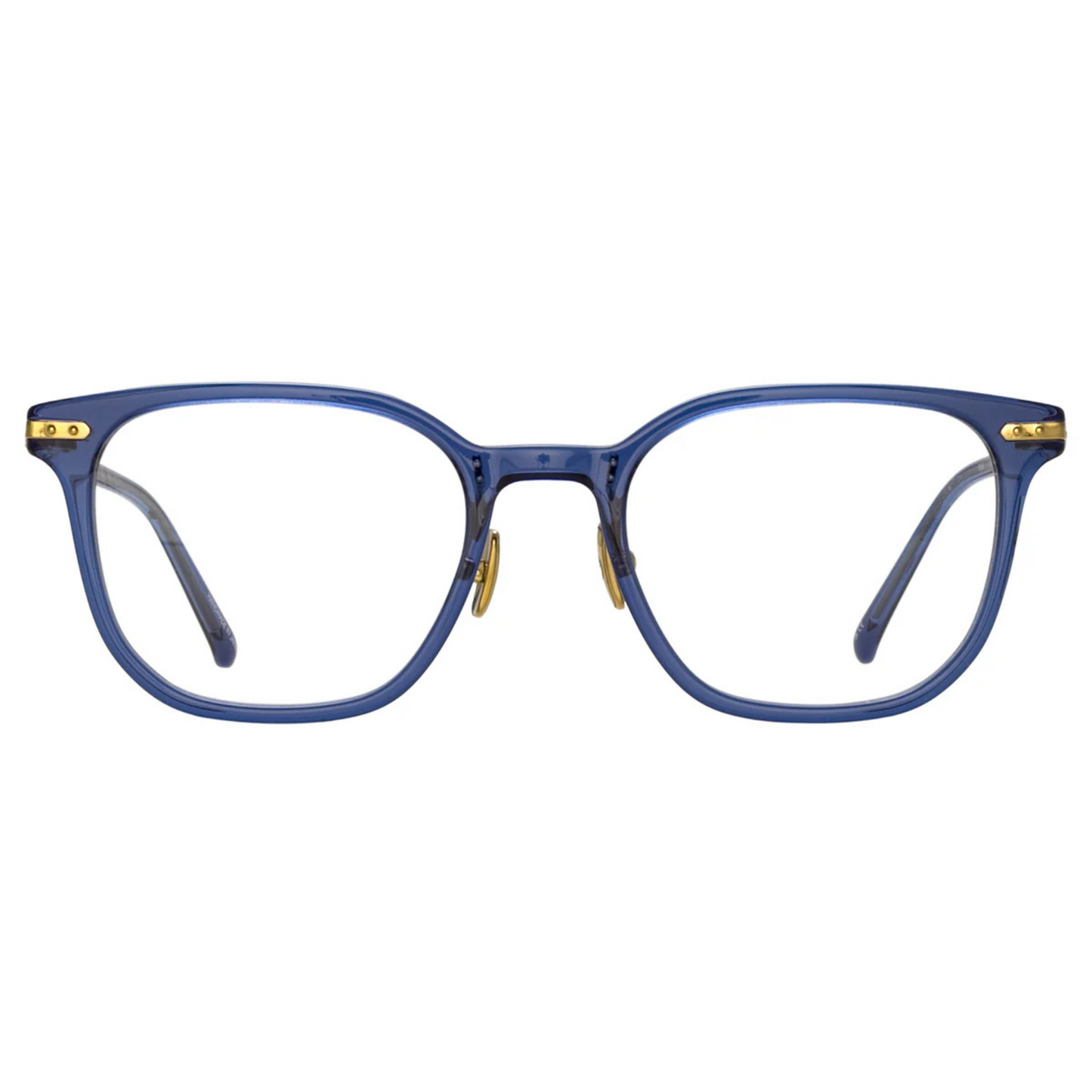 Linda Farrow LF91A Hopkin Navy Square Acetate Eyeglasses Frame