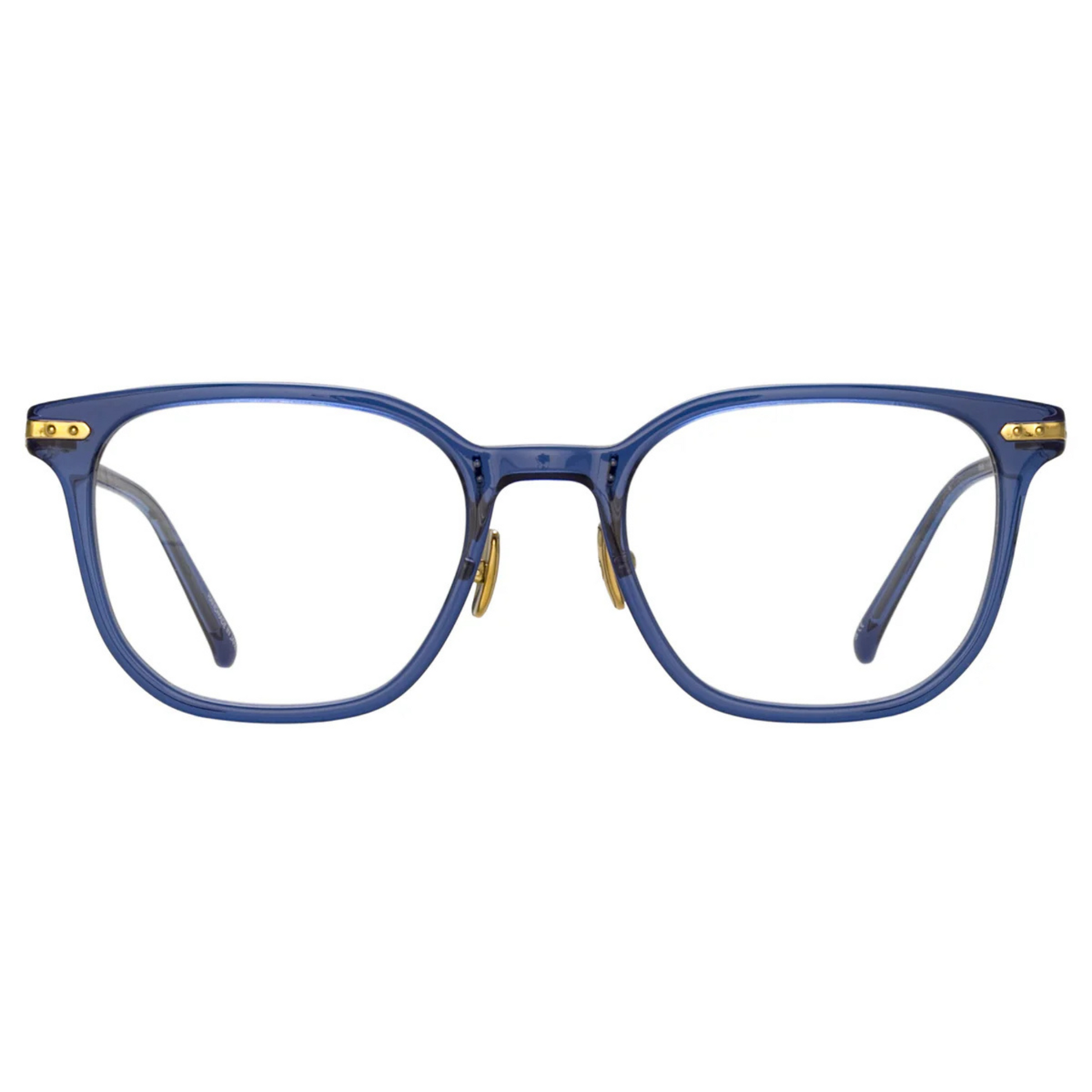 Linda Farrow LF91A Hopkin Navy Square Acetate Eyeglasses Frame