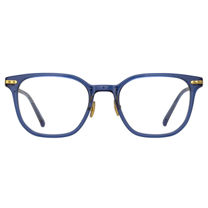 Linda Farrow LF91A Hopkin Navy Square Acetate Eyeglasses Frame