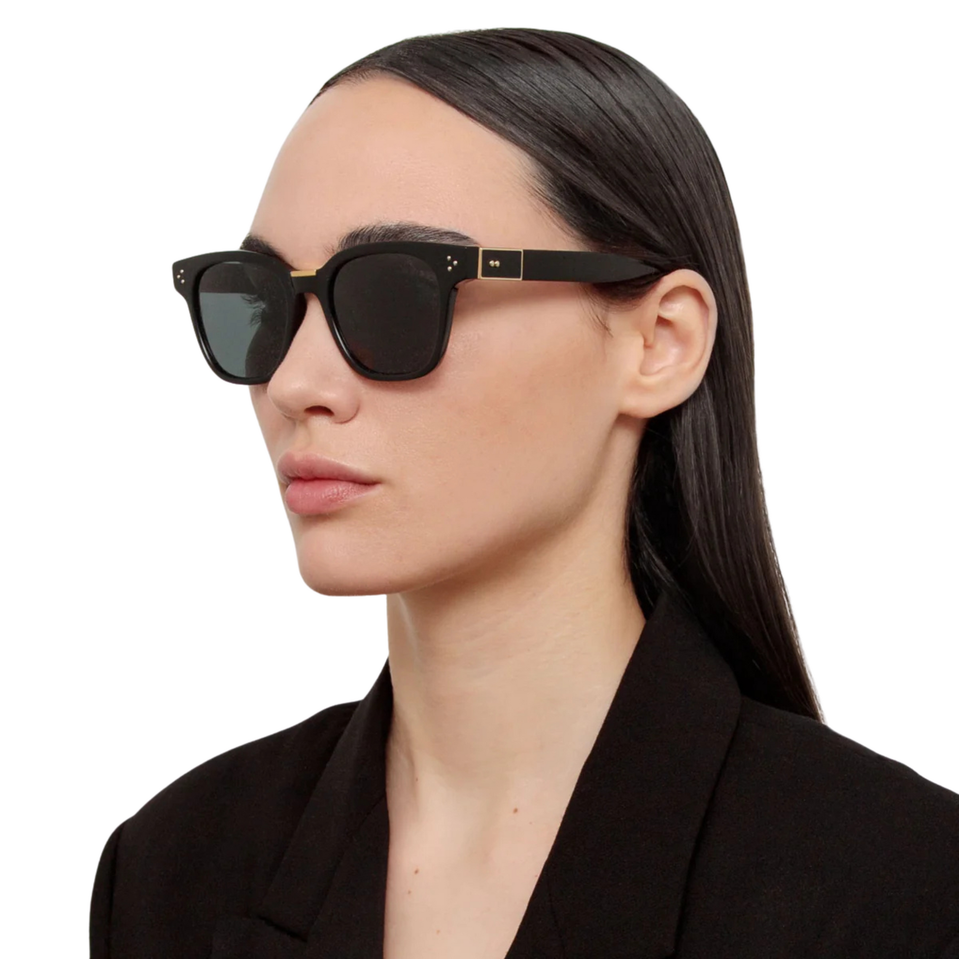 Linda Farrow LFL1481 Sanchez square full frame acetate luxury sunglasses