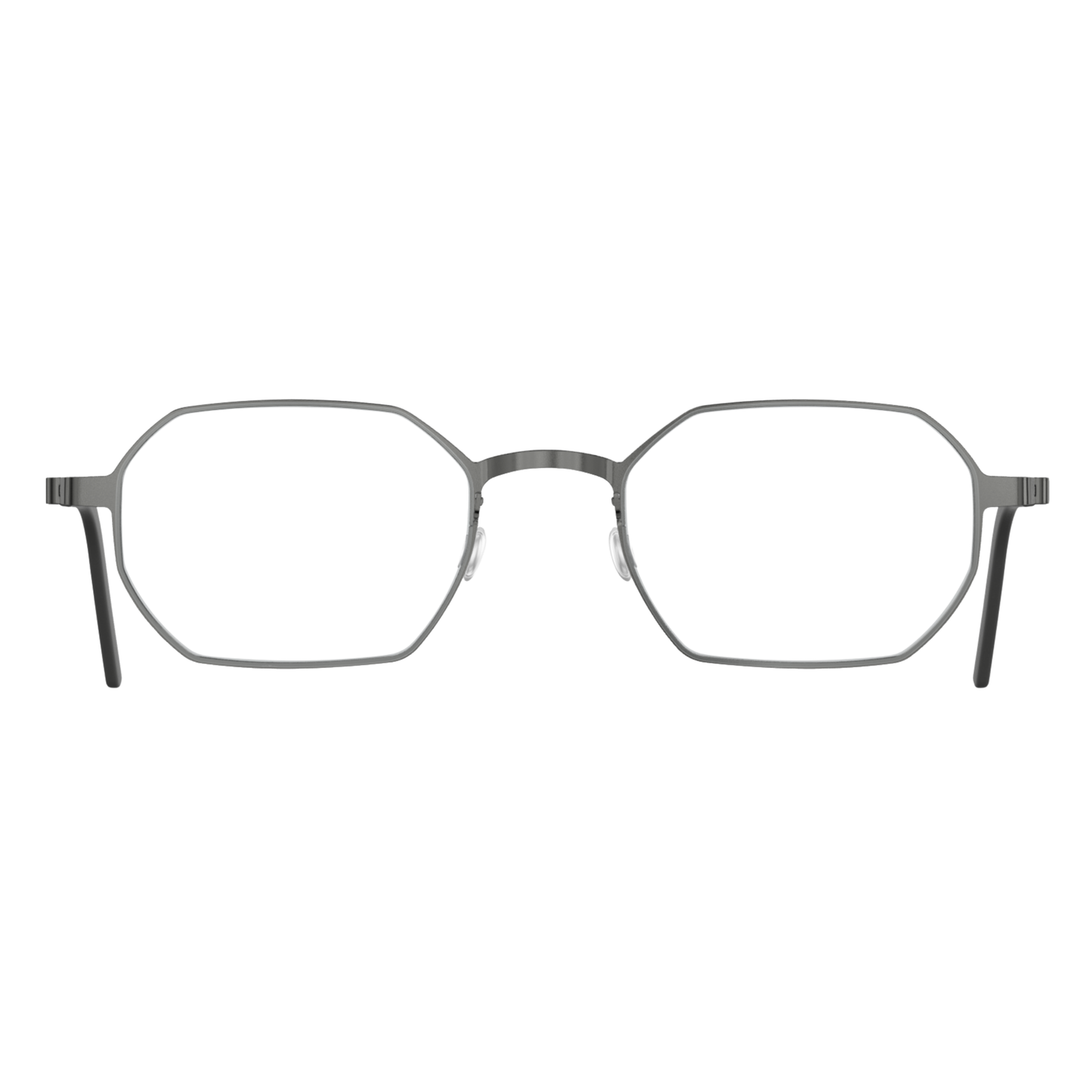 Lindberg 9650 unisex titanium hexagon full-rim optical frame front view