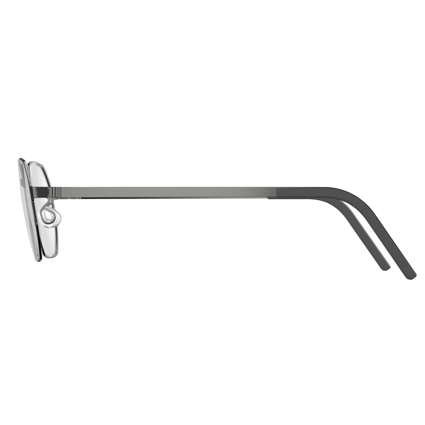 Lindberg 9650 unisex titanium hexagon optical frame side temple profile