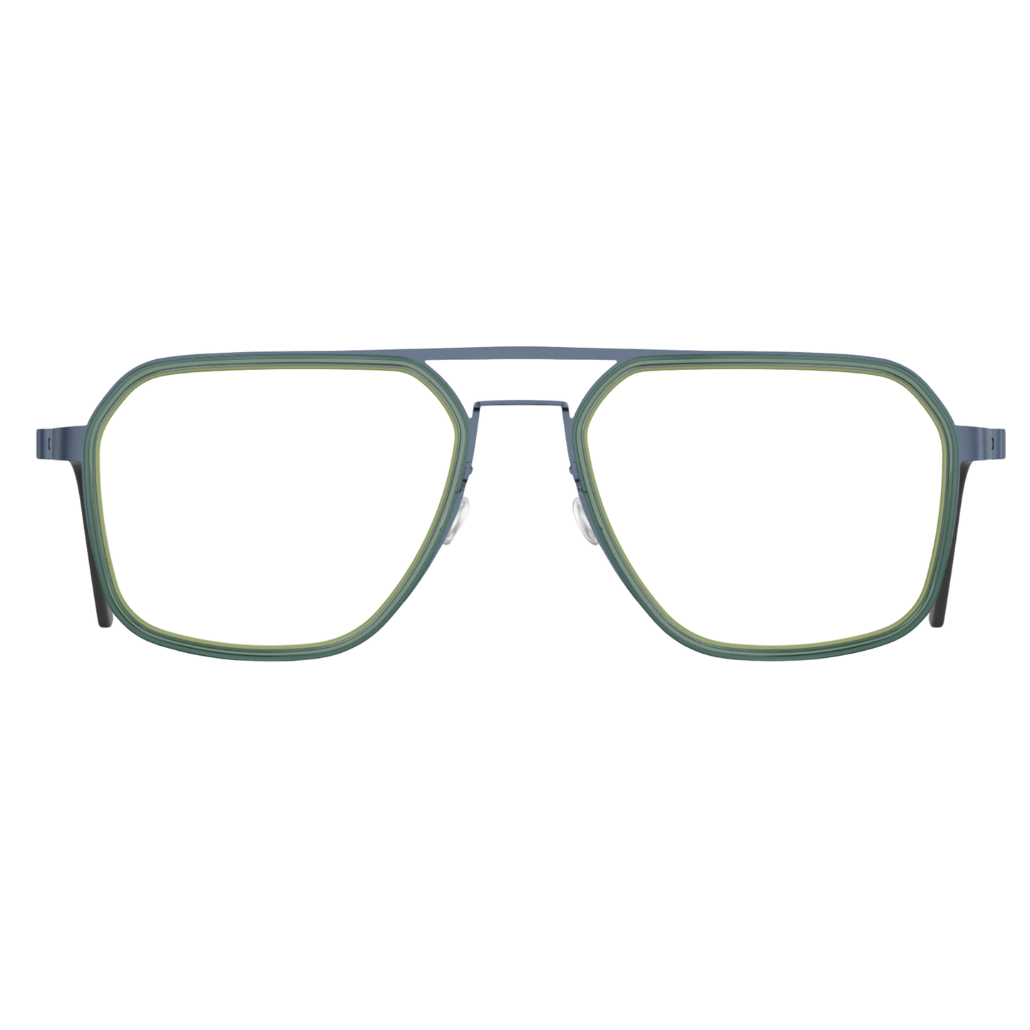 Lindberg 9753 unisex titanium navigator full-rim optical frame front view