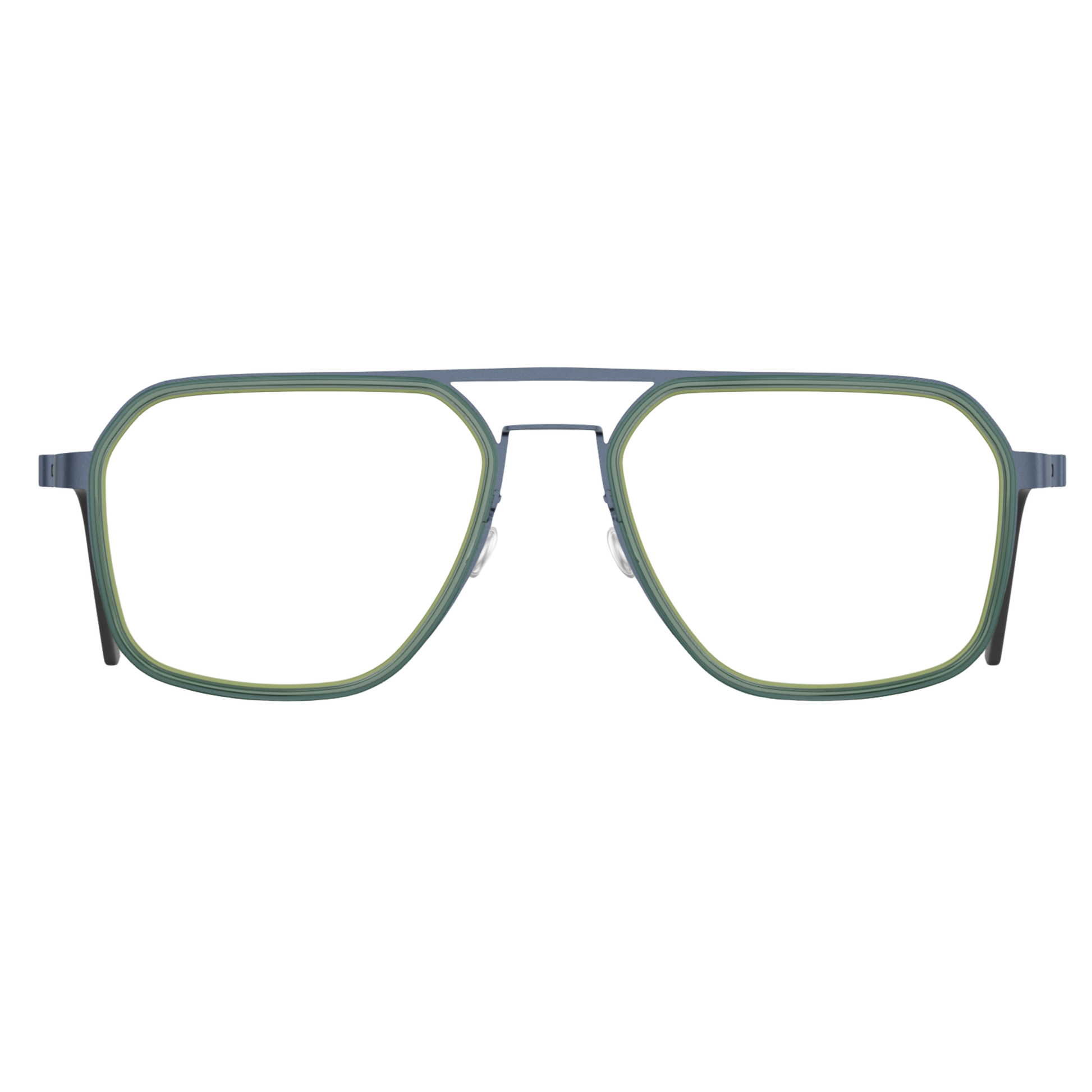 Lindberg 9753 unisex titanium navigator full-rim optical frame front view
