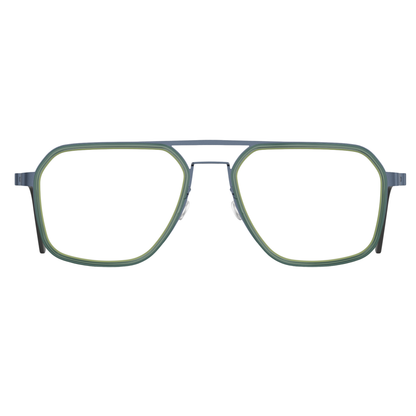 Lindberg 9753 unisex titanium navigator full-rim optical frame front view
