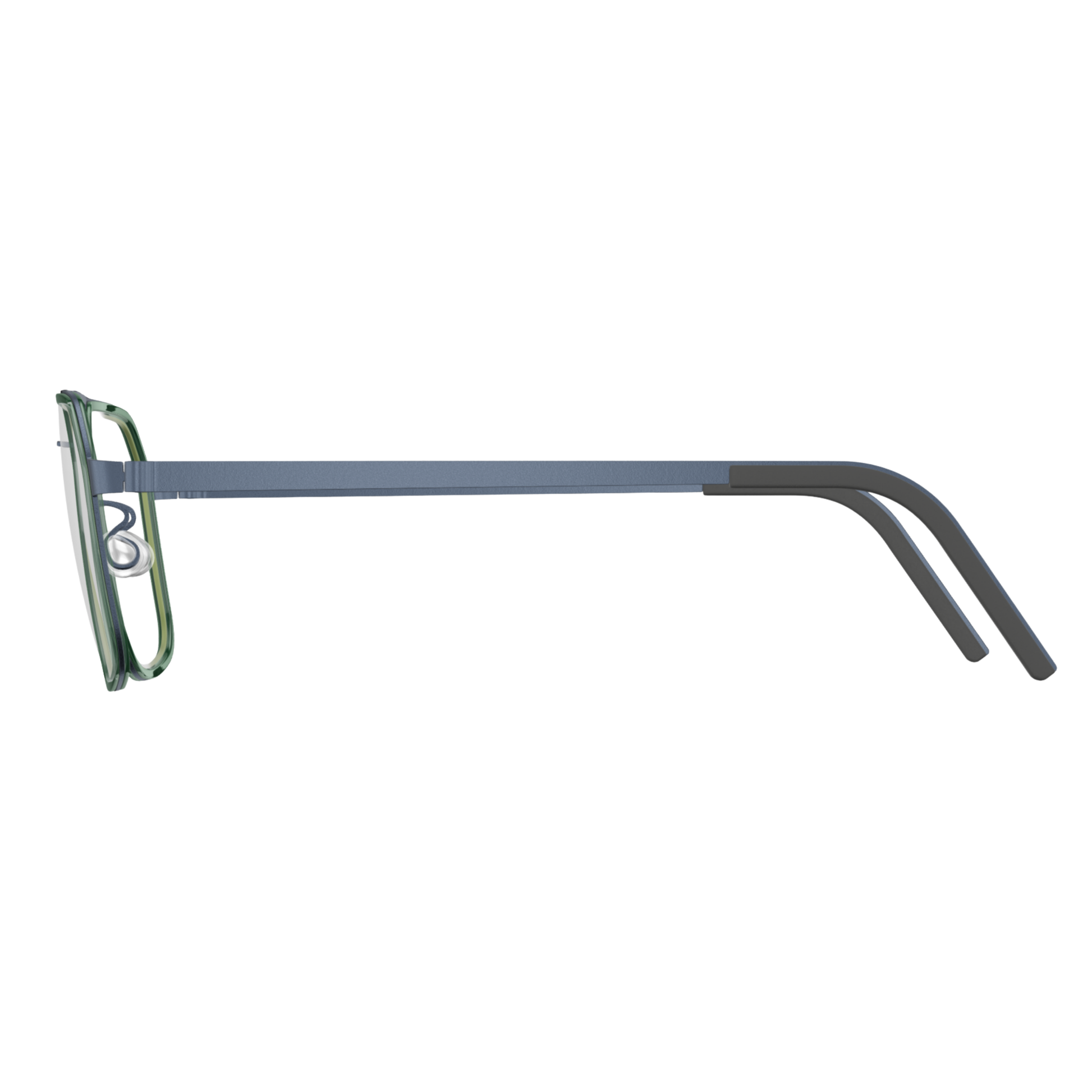 Lindberg 9753 unisex titanium navigator optical frame side temple profile