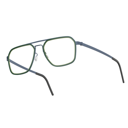 Lindberg 9753 unisex titanium navigator full-rim optical frame three-quarter view