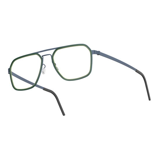 Lindberg 9753 unisex titanium navigator full-rim optical frame three-quarter view