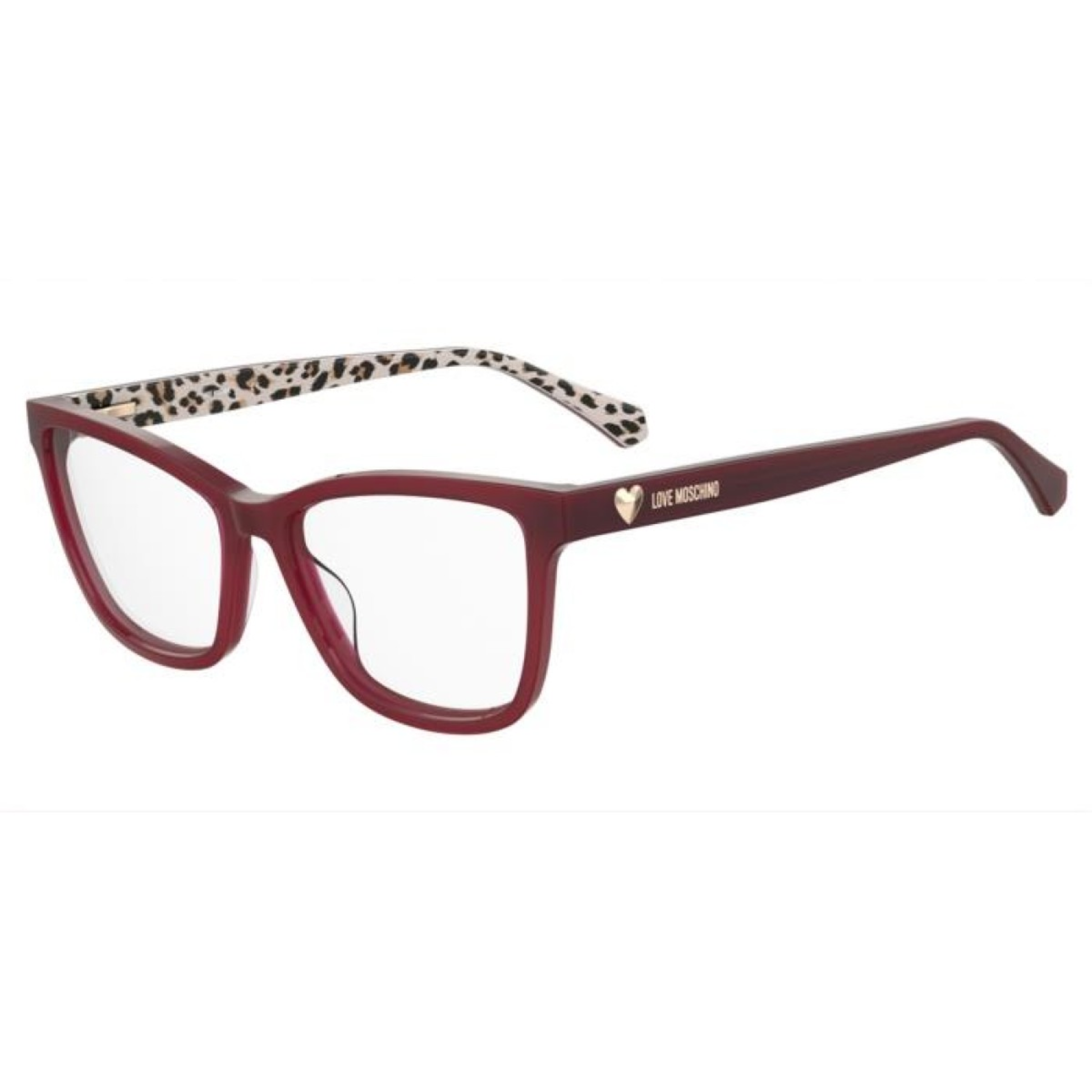 Love Moschino MOL632 women's square acetate optical frame with a bold full-rim designer design.