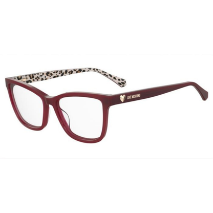 Love Moschino MOL632 women's square acetate optical frame with a bold full-rim designer design.