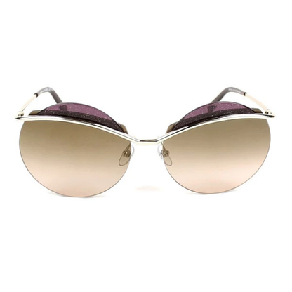 Marc Jacobs MARC102/S women's round rimless metal sunglasses with elegant designer styling.
