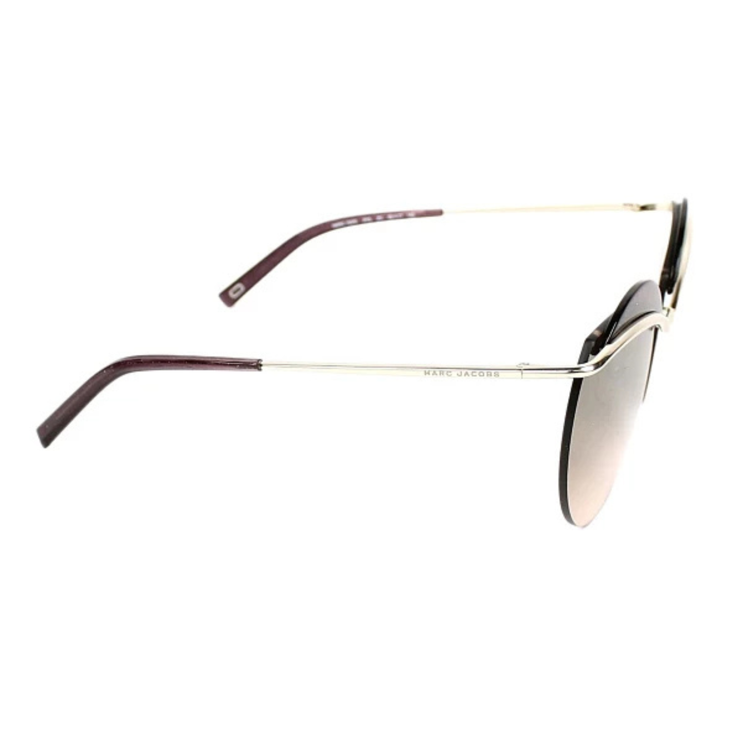 Marc Jacobs MARC102/S women's round rimless metal sunglasses with elegant designer styling.