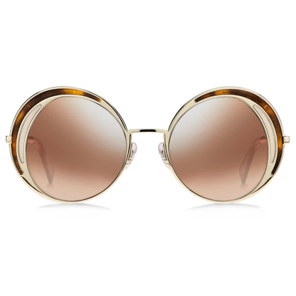 Marc Jacobs MARC266 women's round metal sunglasses featuring a sleek full-rim designer frame.