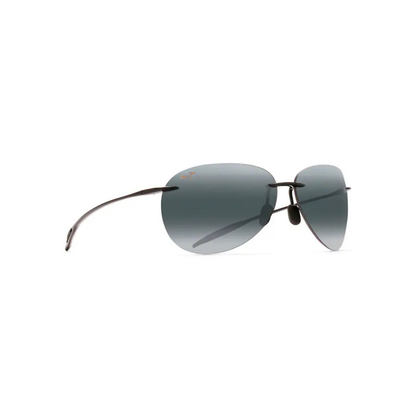 Maui Jim MJ0421S Sugar Beach unisex rimless aviator sunglasses with premium lightweight design and luxury craftsmanship.