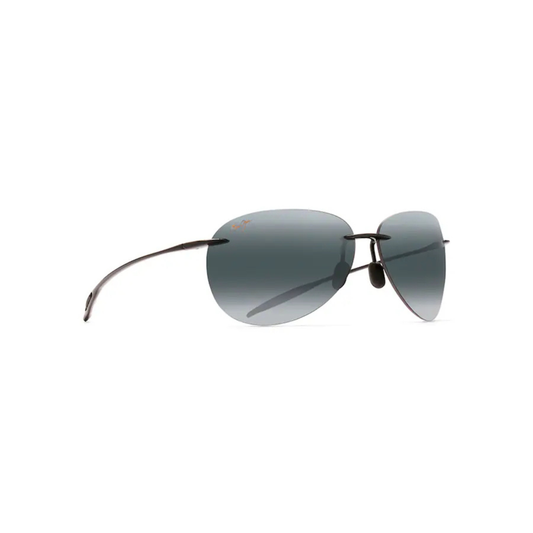 Maui Jim MJ0421S Sugar Beach unisex rimless aviator sunglasses with premium lightweight design and luxury craftsmanship.