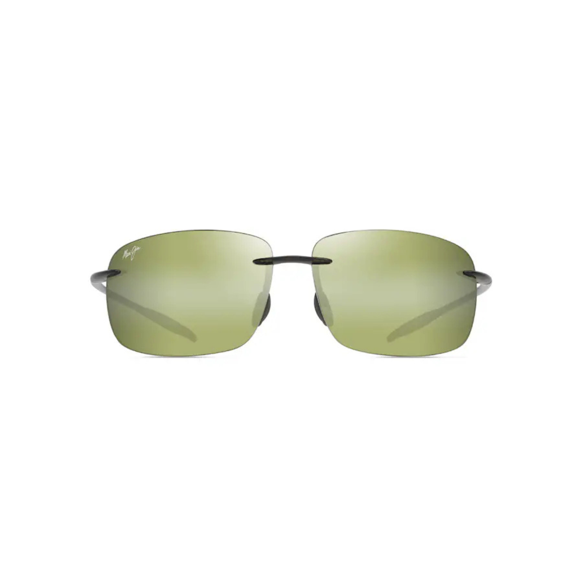 Maui Jim MJ0422S Breakwall men's rimless wraparound sunglasses with lightweight design and premium lenses.