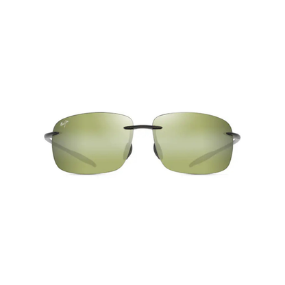 Maui Jim MJ0422S Breakwall men's rimless wraparound sunglasses with lightweight design and premium lenses.