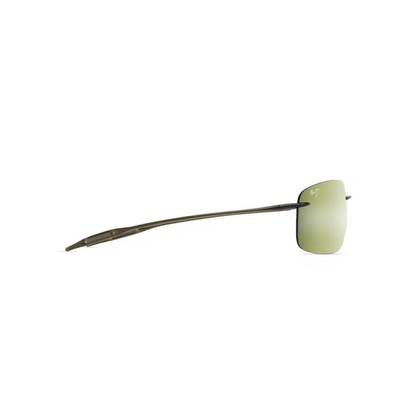 Maui Jim MJ0422S Breakwall men's rimless wraparound sunglasses with lightweight design and premium lenses.