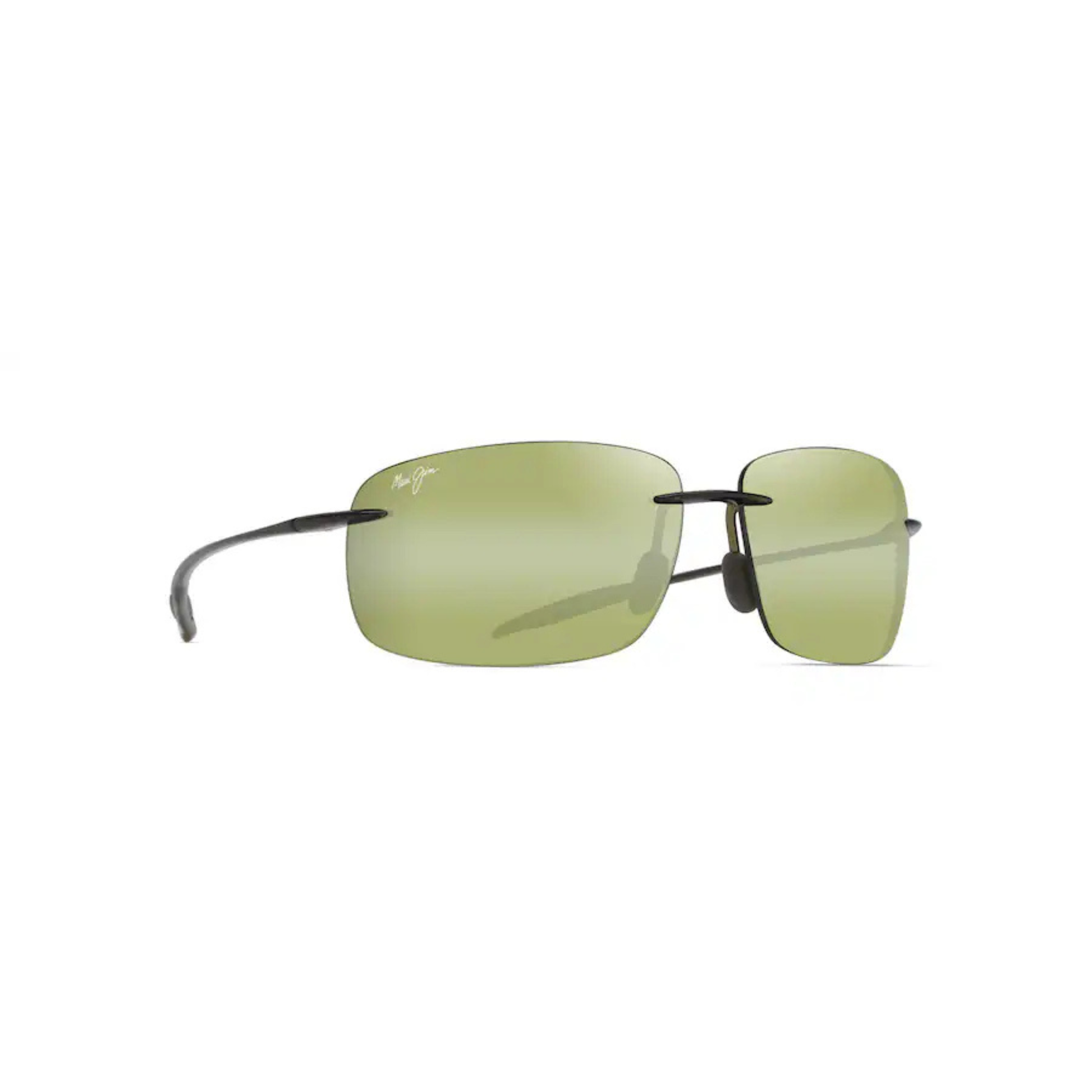 Maui Jim MJ0422S Breakwall men's rimless wraparound sunglasses with lightweight design and premium lenses.