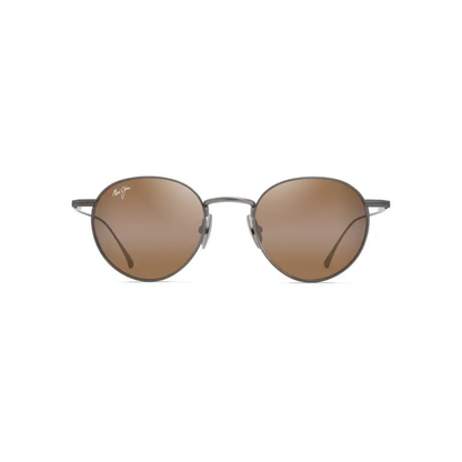Maui Jim MJ0691S KA'APEHA unisex round sunglasses with lightweight premium frame and UV protective lenses.