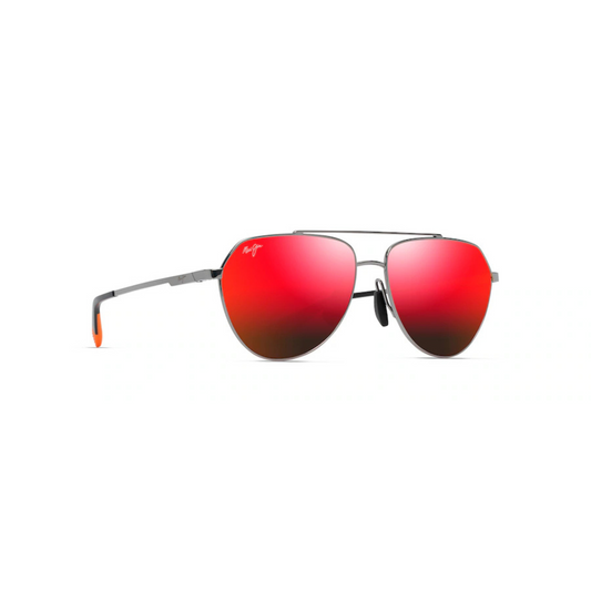 Maui Jim MJ634 Waiwai unisex aviator sunglasses with premium lightweight metal frame and contemporary styling.