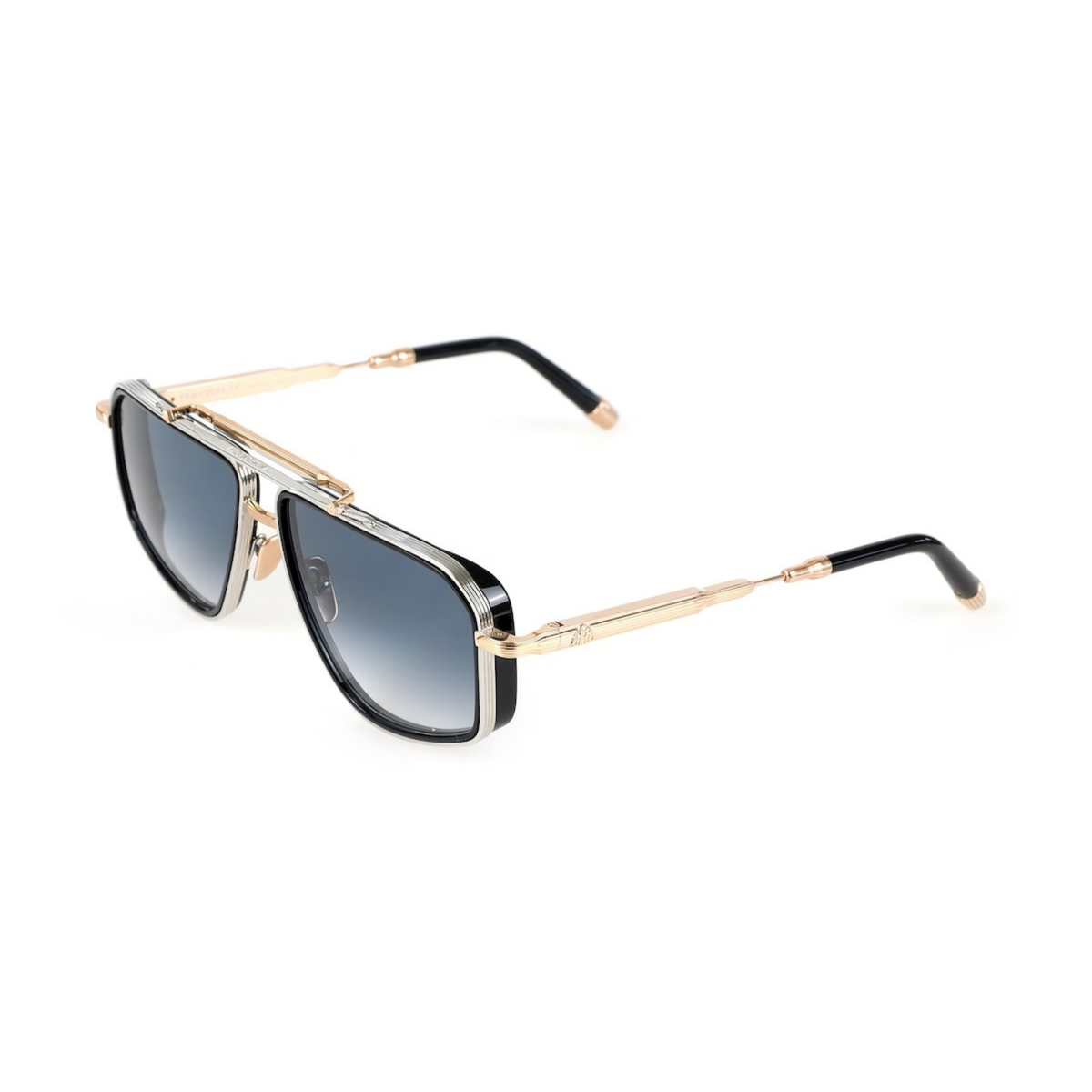 Maybach GUA01 Guardian I mens titanium aviator full rim sunglasses three quarter view