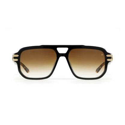 Maybach MGAVZ33 men's acetate aviator sunglasses frame construction detail