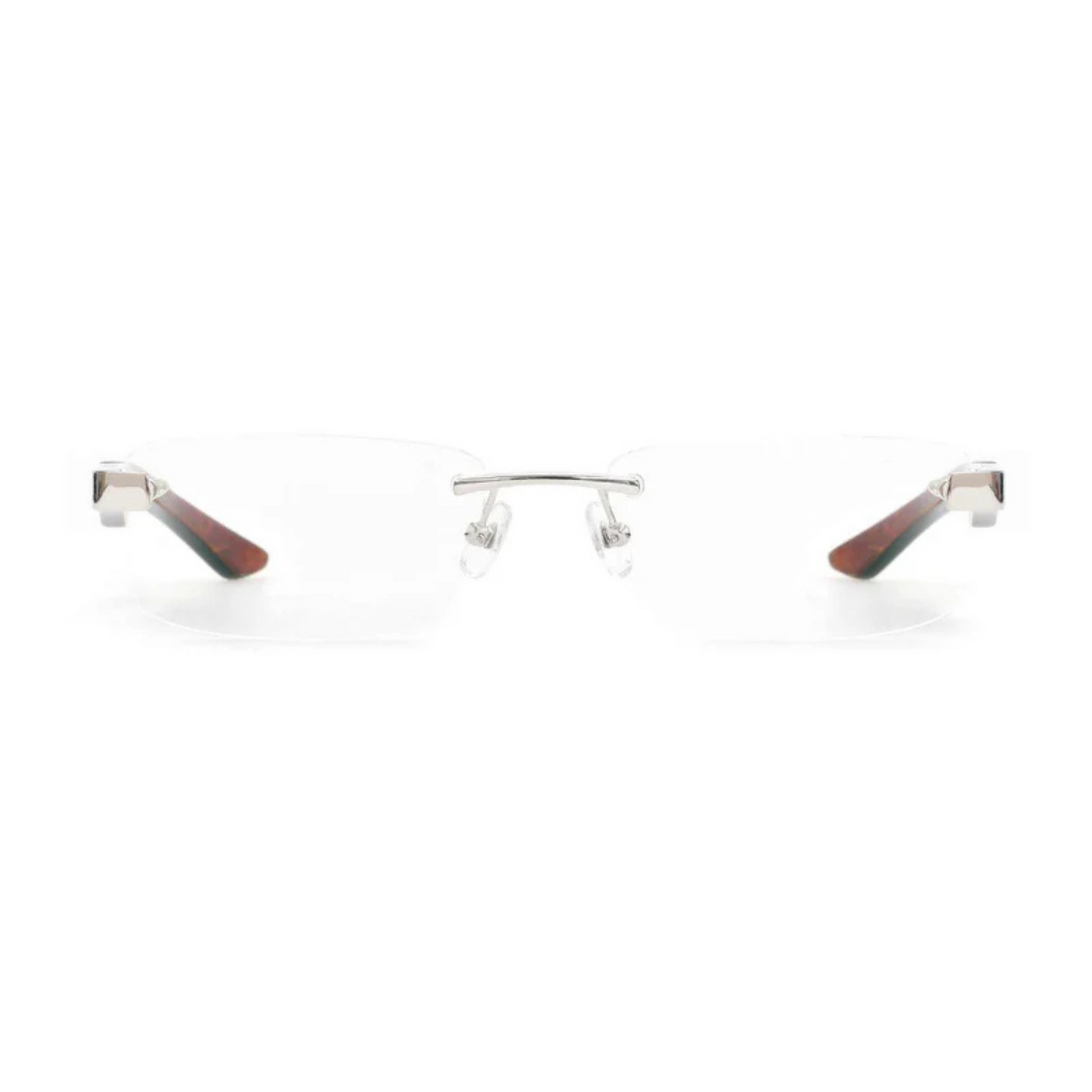 Maybach THE ARTIST III unisex rimless rectangle optical frame handcrafted with premium luxury materials.