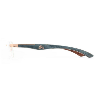 Maybach THE ARTIST III unisex rimless rectangle optical frame handcrafted with premium luxury materials.