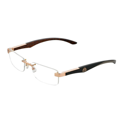 Maybach THE ARTIST III unisex rimless rectangle optical frame handcrafted with premium luxury materials.