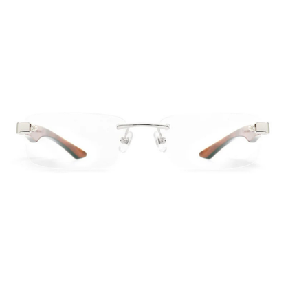 Maybach THE ARTIST III unisex rimless rectangle optical frame handcrafted with premium luxury materials.