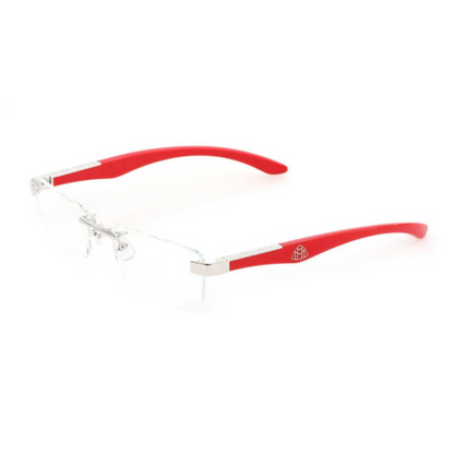 Maybach THE ARTIST III unisex rimless rectangle optical frame handcrafted with premium luxury materials.